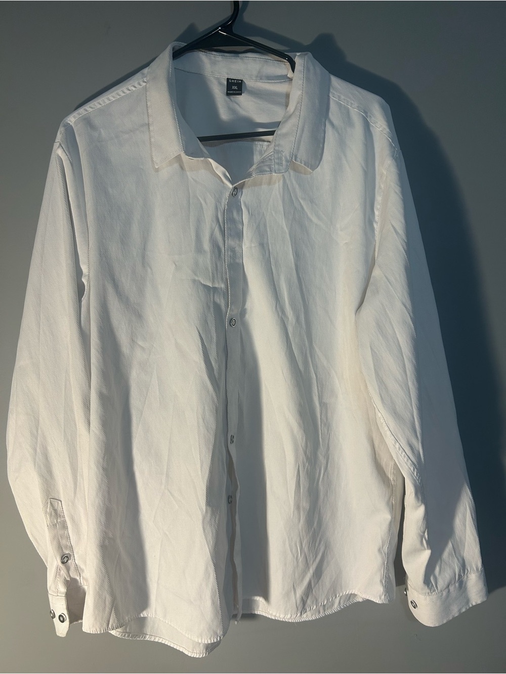 Men’s White Button-Up Shirt